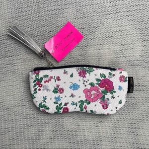Betsey Johnson eyewear floral zipper case